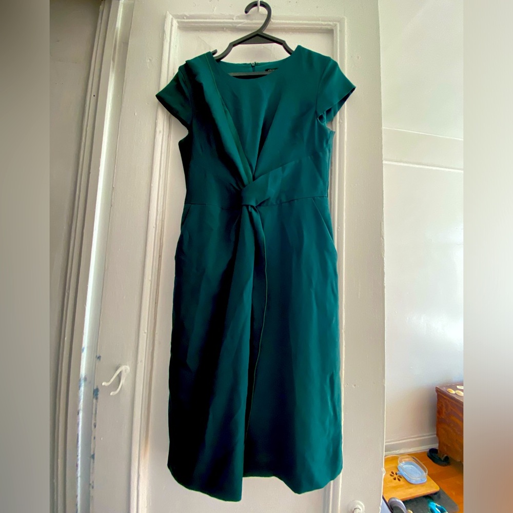 Ann Taylor Twist Front Knotted Sheath Dress